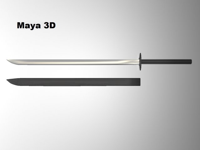 katana oldess Modelo 3D .c4d .max .obj .3ds .fbx .stl .blend 
