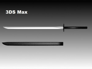 katana oldess Modelo 3D