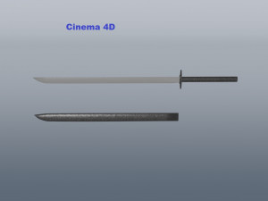 katana oldess Modelo 3D