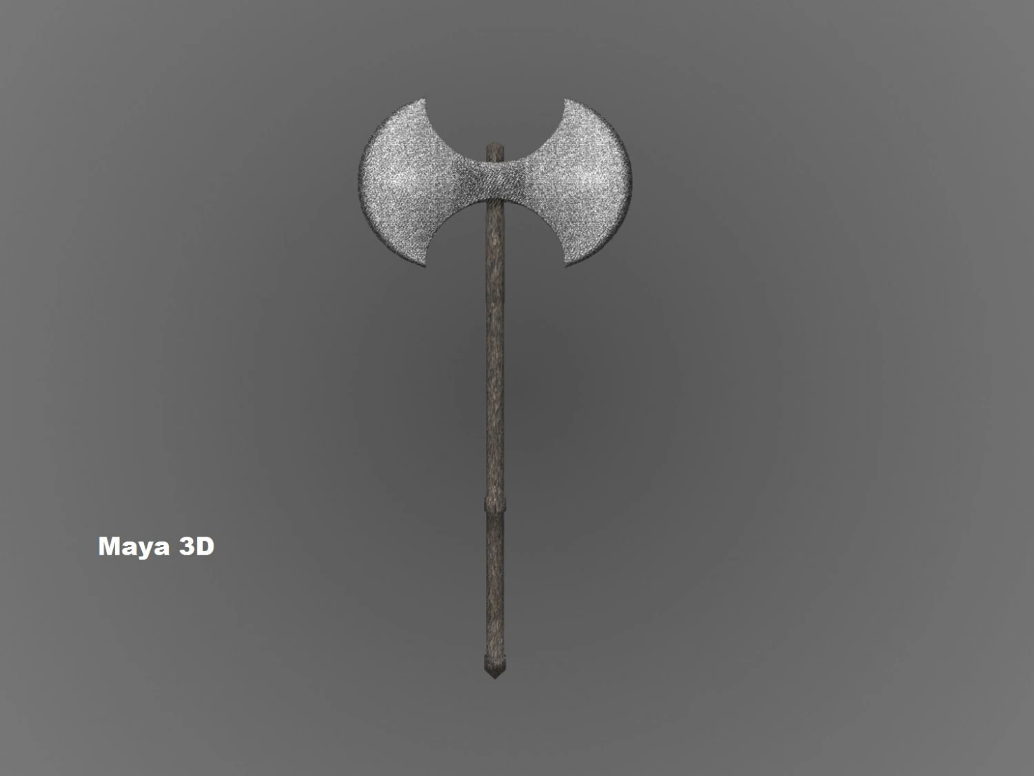 double blade ax 3D Model .c4d .max .obj .3ds .fbx .stl .blend 