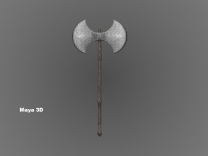 double blade ax 3D मॉडल