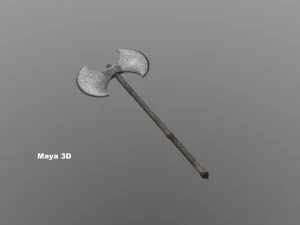 double blade ax 3D Model