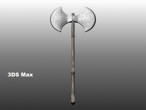 double blade ax 3D 모델
