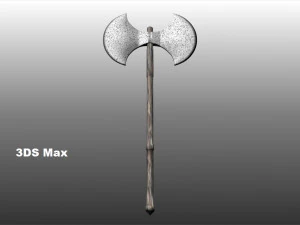 double blade ax 3D Model