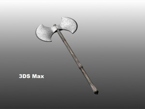 double blade ax 3D 모델