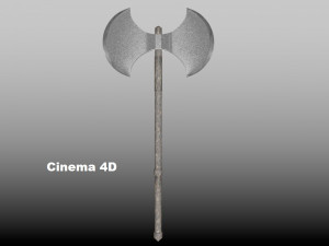 double blade ax 3D 모델