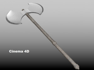 double blade ax 3D 모델