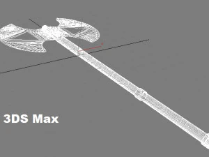 double blade ax 3D Model