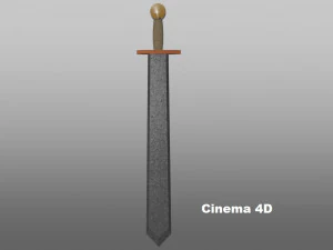 golden laega sword 3D Model