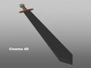 golden laega sword 3D Model