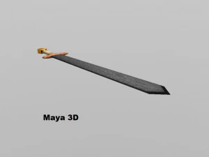 golden laega sword 3D Model