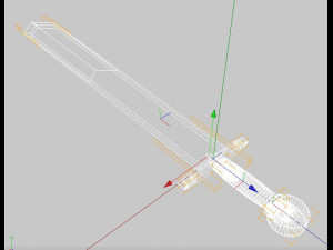 golden laega sword Modelo 3D