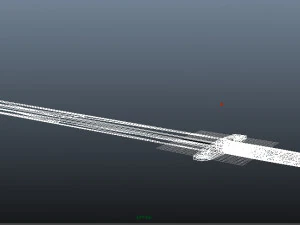 golden laega sword 3D Model