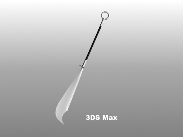 medieval glaive 3D Model .c4d .max .obj .3ds .fbx .stl .blend 