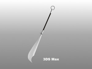 medieval glaive 3D मॉडल