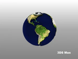 scale relief topographic world map 3D Model
