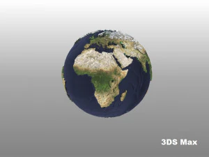 scale relief topographic world map 3D Model