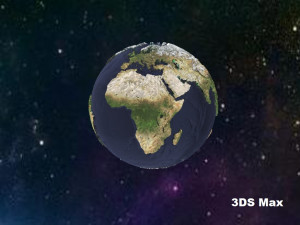 scale relief topographic world map 3D 模型