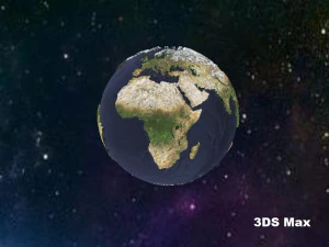 scale relief topographic world map 3D Model