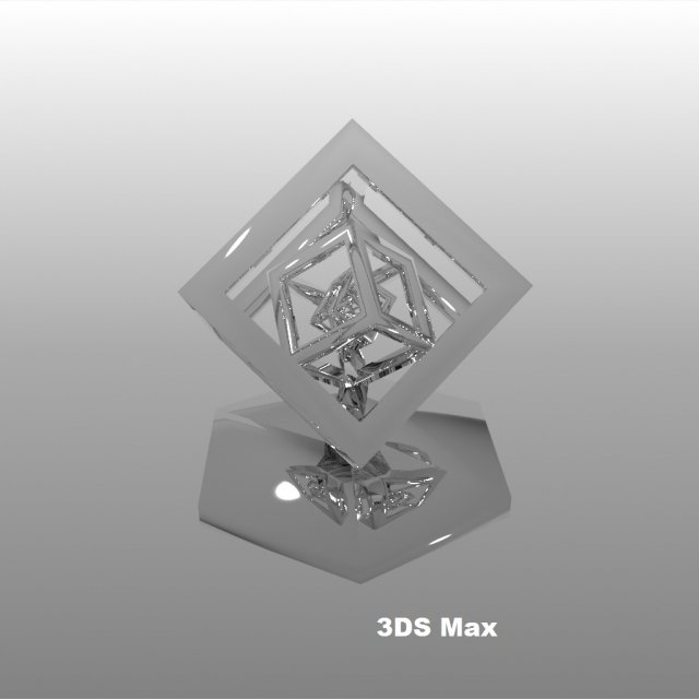 rotating effect concentric cubes 3D प्रिंट मॉडल .c4d .max .obj .3ds .fbx .stl .blend 