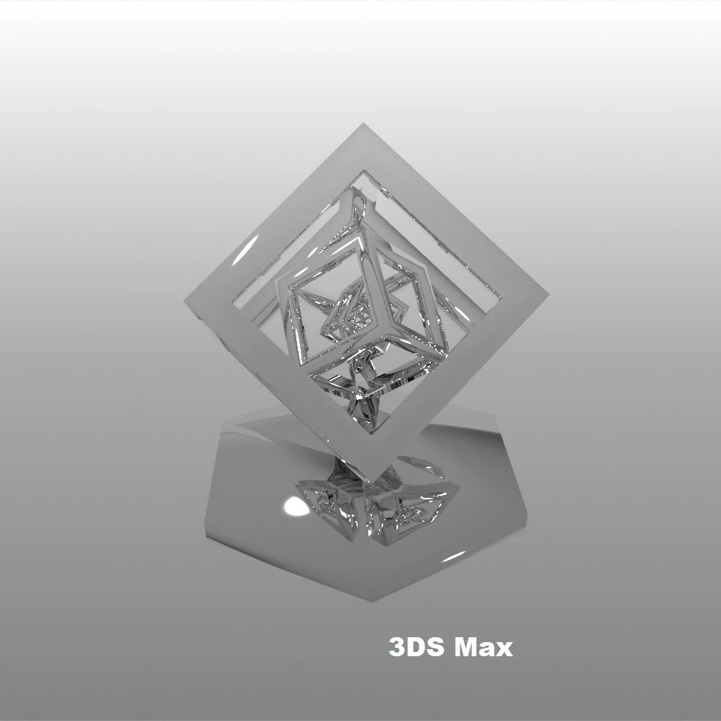 rotating effect concentric cubes 3D Print Model .c4d .max .obj .3ds .fbx .stl .blend 