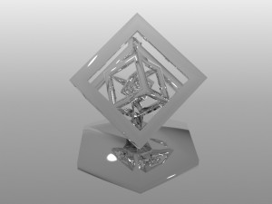 rotating effect concentric cubes 3D Print Models