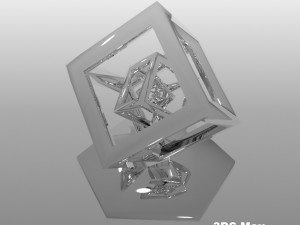 rotating effect concentric cubes 3D प्रिंट मॉडल