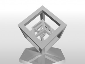 rotating effect concentric cubes 3D प्रिंट मॉडल