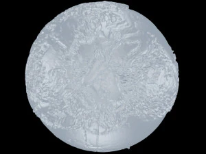 scale relief topographic world map 3dprinter scale 1in50000000 3D Print Model