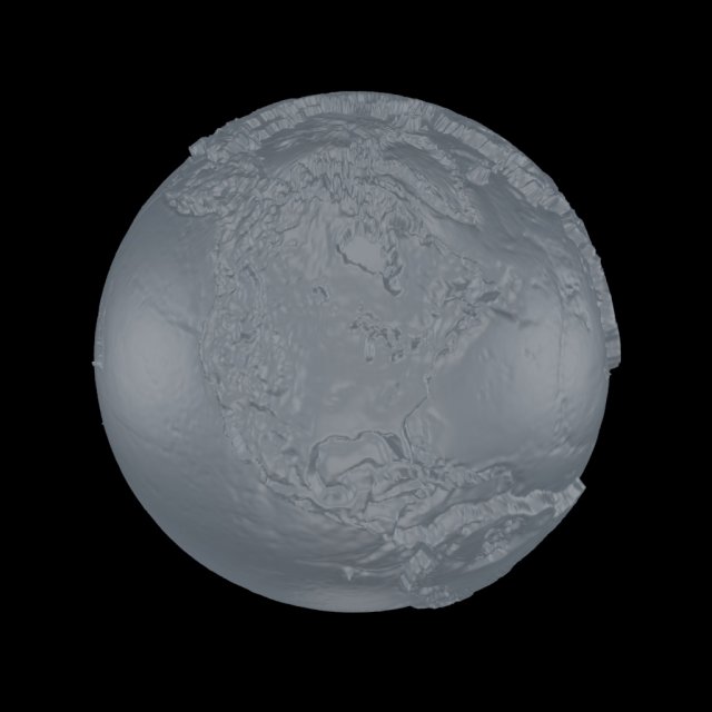 scale relief topographic world map 3dprinter scale 1in100000000 3D Print Model .c4d .max .obj .3ds .fbx .stl .blend 