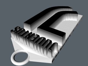 juventus keychain 3D Print Model