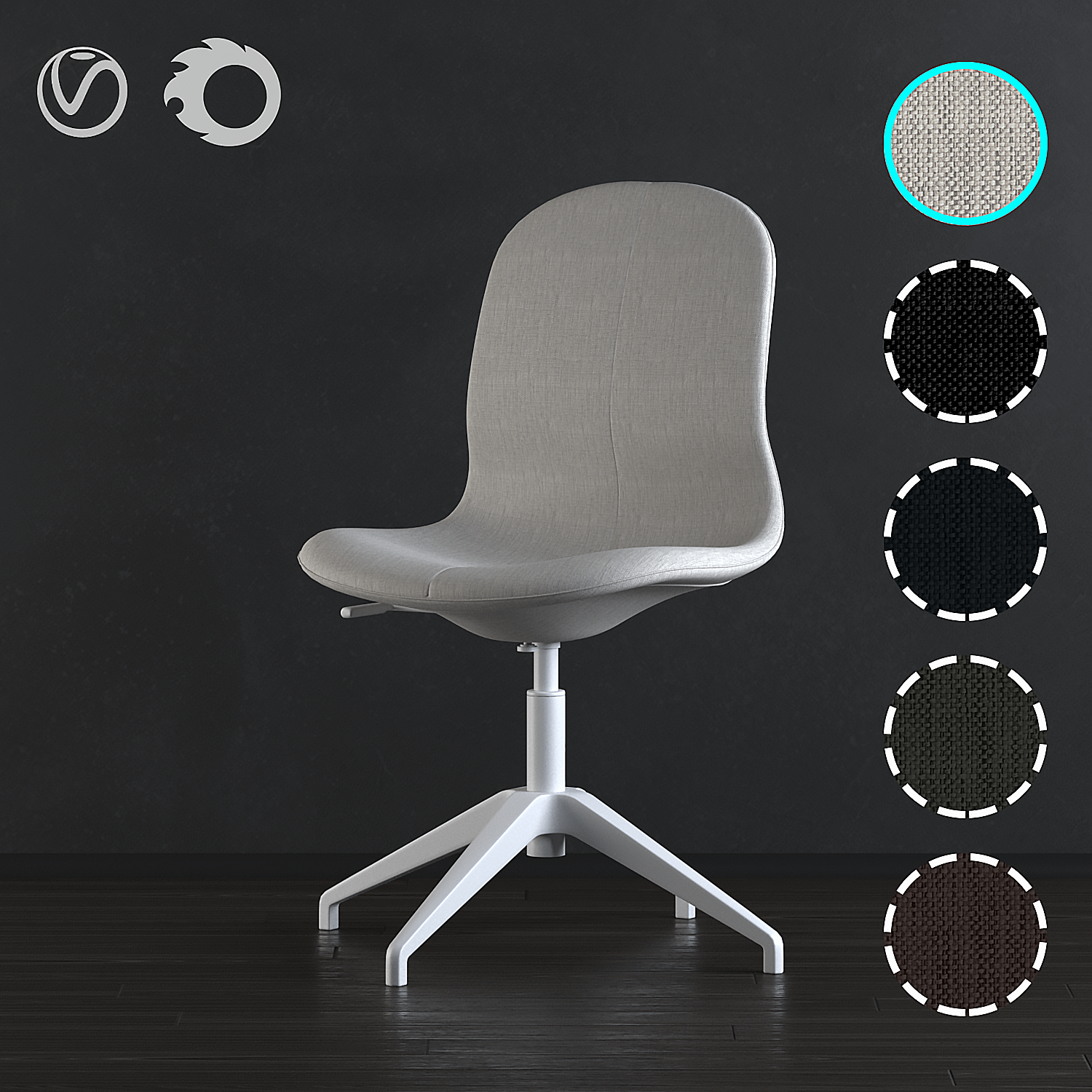 Ikea Langfjall Chair 02 3d Model In Office 3dexport