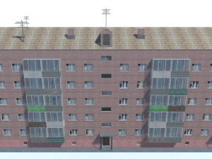 Mehrfamilienhaus 3D Modell