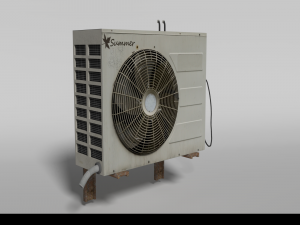 Low-Poly Conditioner 3D Модель