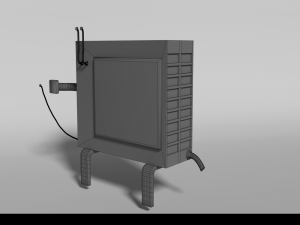 Low-Poly Conditioner 3D Модель
