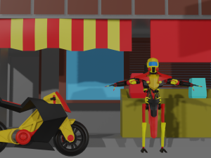 set for low poly game 3D Model
