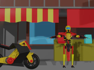 set for low poly game 3D Model