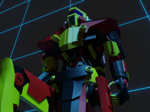set for low poly game 3D Model