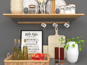 zestaw kuchenny 01 Model 3D