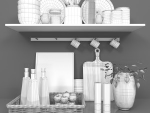 kitchen set 01 3Dモデル
