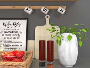 kitchen set 01 3Dモデル