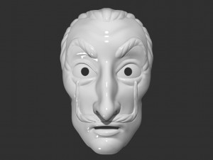 la casa de papel - dali mask Model do druku 3D