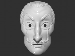 la casa de papel - dali mask Model do druku 3D