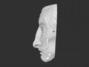 la casa de papel - dali mask Model do druku 3D
