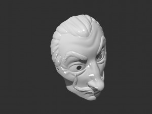 la casa de papel - dali mask Model do druku 3D
