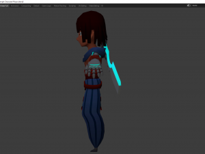 warrior boy 3d game ready model for videogame development 3D Model