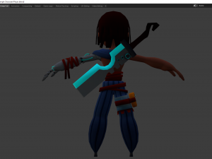warrior boy 3d game ready model for videogame development 3D Model