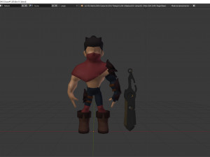 warrior hunter Model 3D