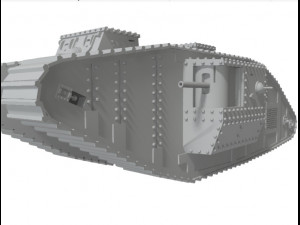 tank mark v 1-48 y 1-72 3D-Druckmodell
