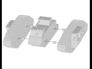 tank mark v 1-48 y 1-72 3D-Druckmodell